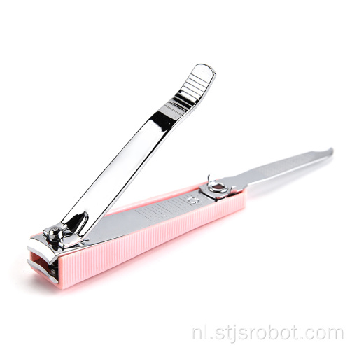 Hete verkoop schattige roze nagelknipper roestvrij staal nagelknipper
